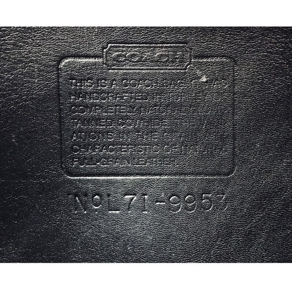 COACH Vintage Bucket 9953 Crossbody Black Leather - Picture 3 of 8